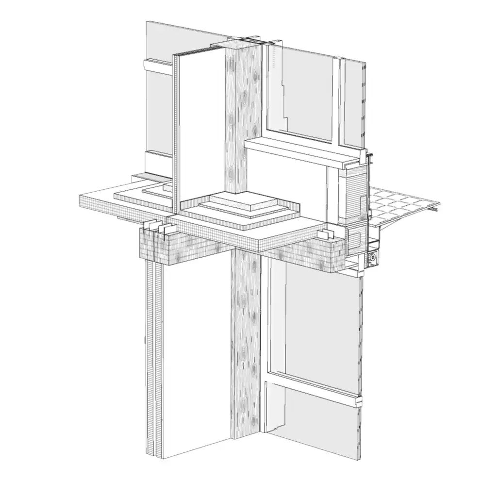 Detailmodell, Hochhaus H1 Zwhatt-Areal